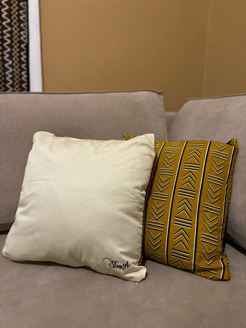 African YELLOW pillow cover