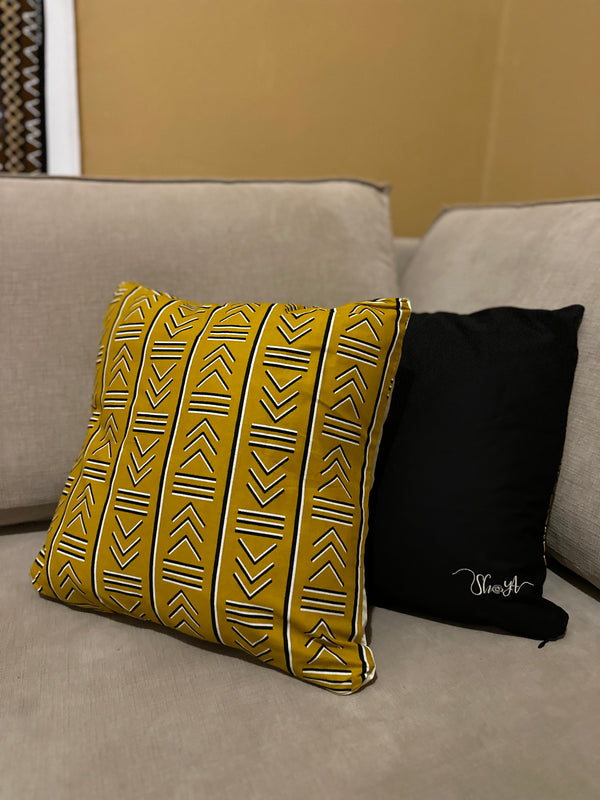 African YELLOW pillow cover