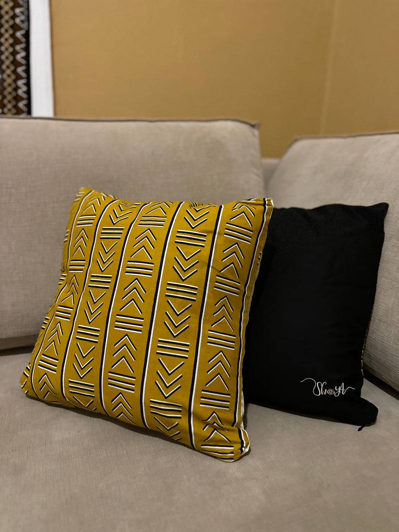 African YELLOW pillow cover