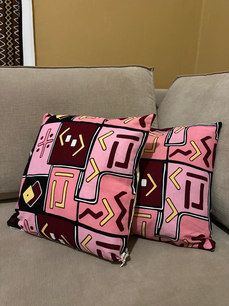 African PINK pillow cover