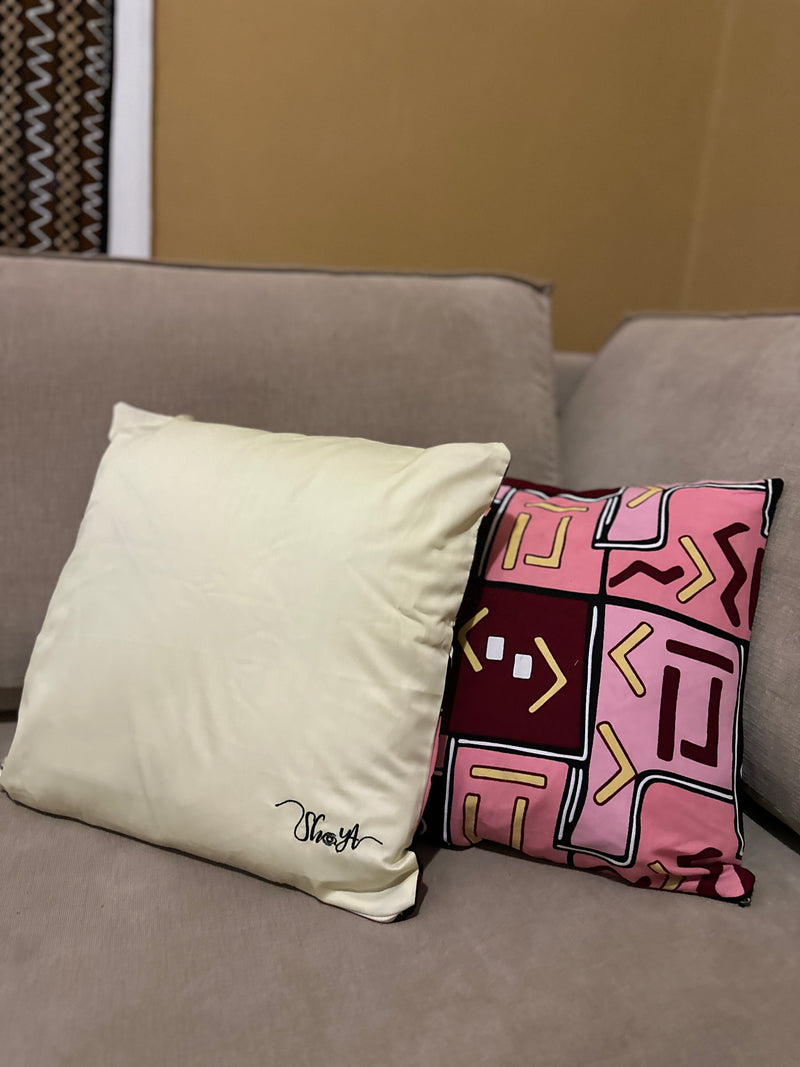 African PINK pillow cover