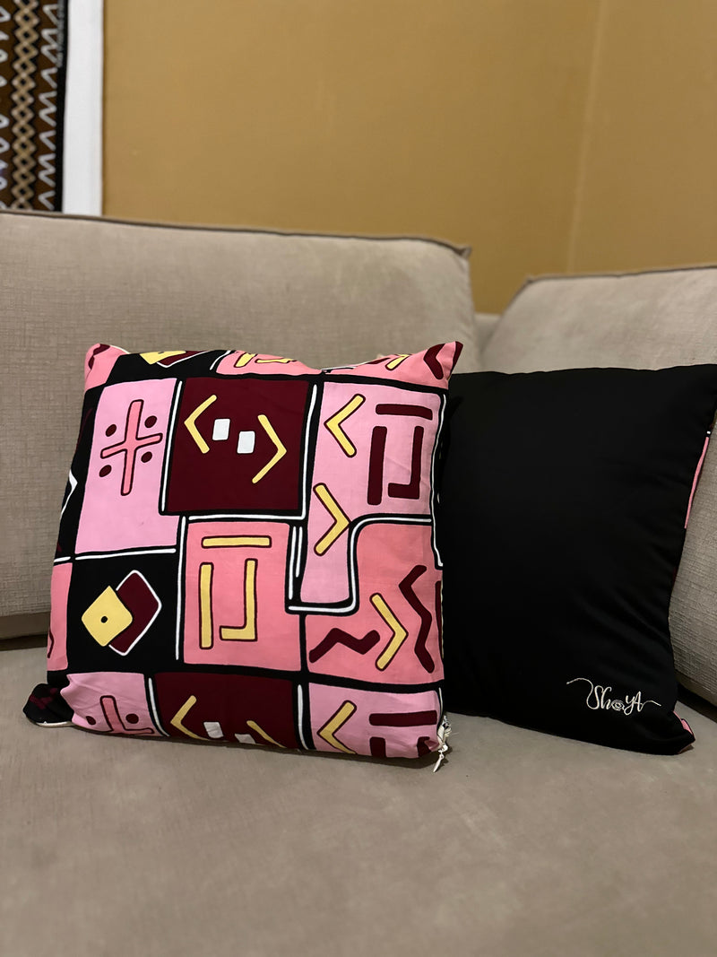 African PINK pillow cover